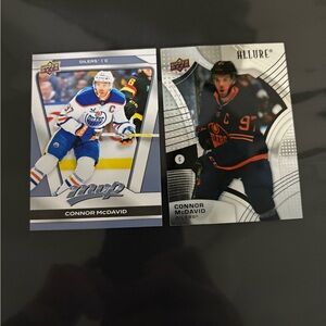 2/$10 Allure & MVP Hockey Cards Connor Mcdavid - Upper Deck - Center